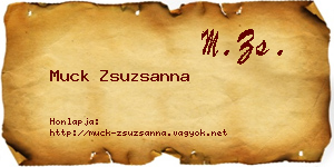 Muck Zsuzsanna névjegykártya