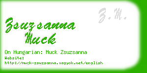 zsuzsanna muck business card